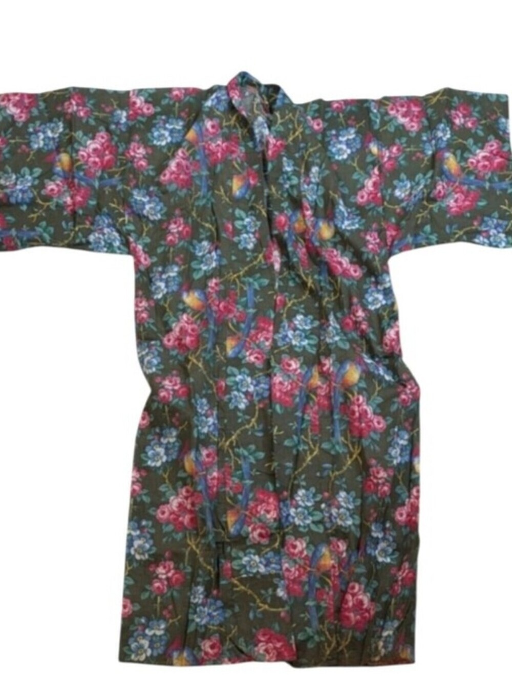 Vintage 40s Yukata Style Kimono For Kitty Rescue!